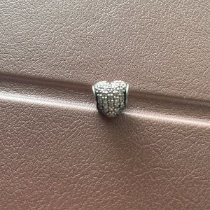 Pandora Sterling silver Pave Heart * retired